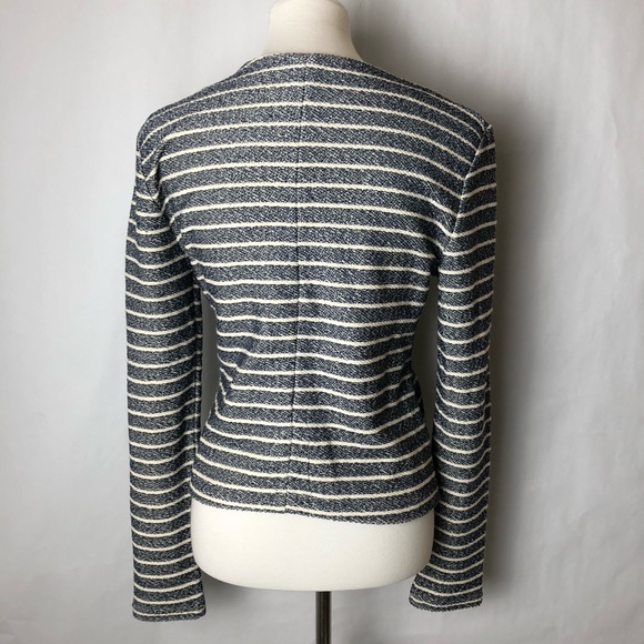 LOFT Lou & Grey striped Jacket blue white S blazer - Picture 4 of 5